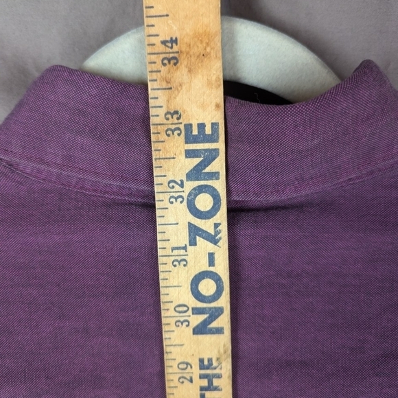 TwentyX rodeo Western shirt size label missing, purple thick fabric large or XL - Picture 8 of 8